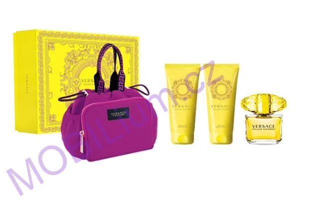 Versace Yellow Diamond EDT 90 ml + tělové mléko 100 ml + sprchový gel 100 ml + kosmetická taštička dárková sada
