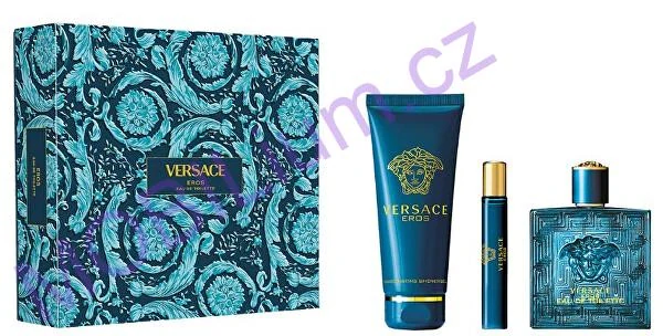 Versace Pour Homme Dylan Blue EDT 100 ml + EDT 10 ml + sprchový gel 150 ml dárková sada
