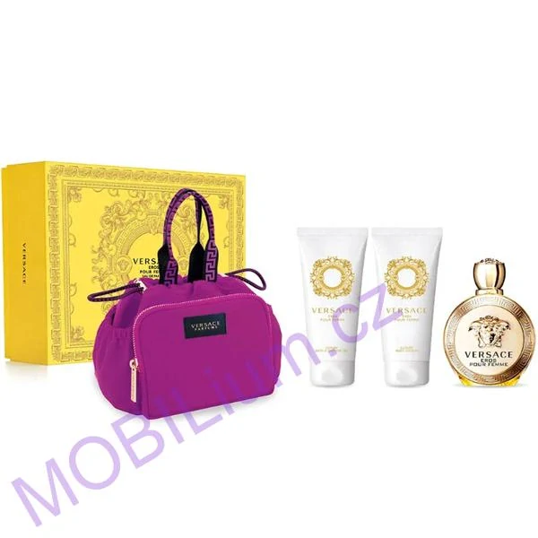 Versace Eros Pour Femme EDP 100 ml + tělové mléko 100 ml + sprchový gel 100 ml + kabelka dárková sada