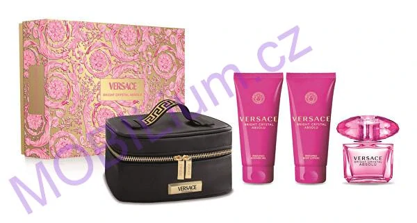 Versace Bright Crystal Absolu - EDP 90 ml + tělové mléko 100 ml + sprchový gel 100 ml + kosmetický kufřík