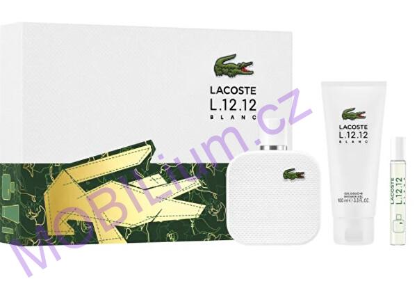 Lacoste Eau De Lacoste L.12.12 Blanc - EDT 100 ml + sprchový gel 100 ml + EDT 7,5 ml
