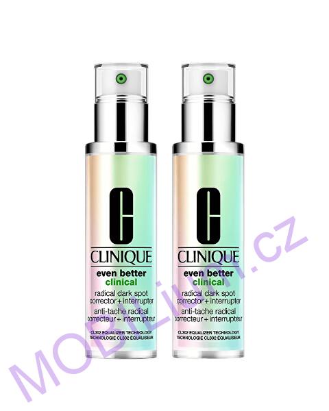 Clinique Rozjasňující sérum proti pigmentovým skvrnám Even Better Clinical (Radical Dark Spot Corrector + Interrupter) 2 x 100 ml