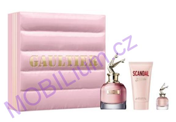 Jean Paul Gaultier Scandal EDP 50 ml + tělové mléko 75 ml + EDP 6 ml dárková sada