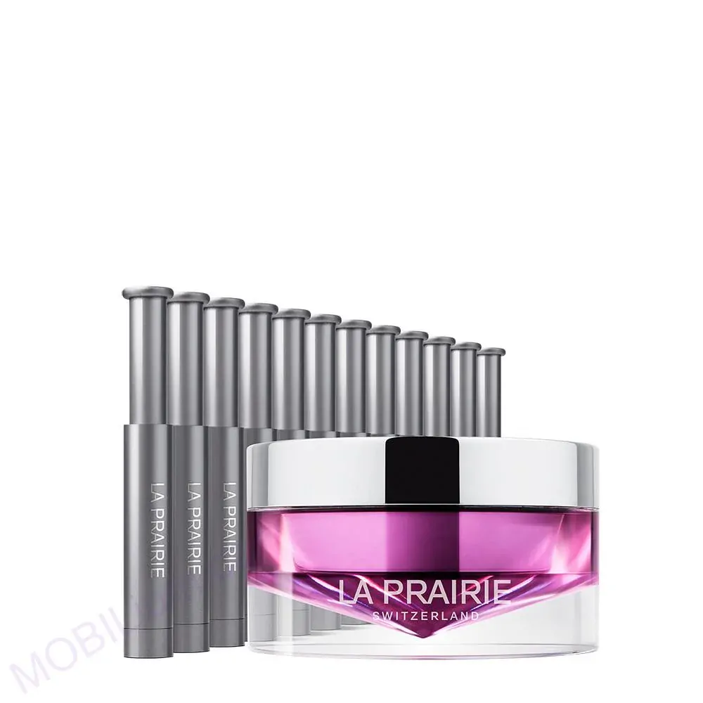La Prairie Noční dvoufázová péče pro obnovu pleťových buněk Platinum Rare (Haute-Rejuvenation Mask) 20 ml + 12 x 0,7 ml