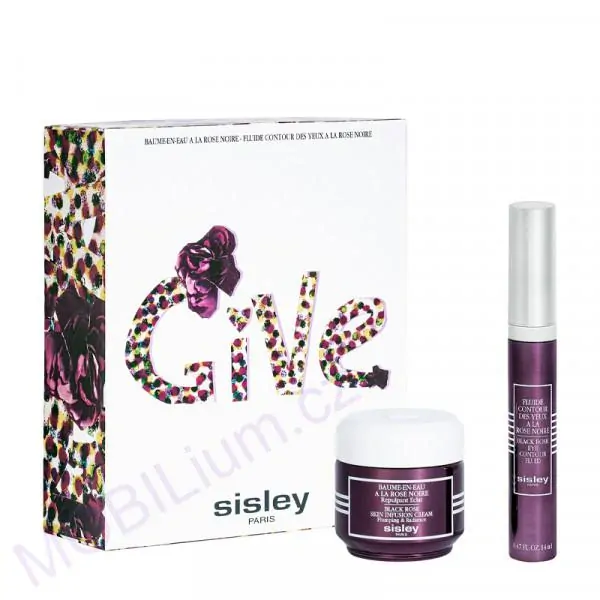 Sisley Black Rose Give denní pleťový krém Black Rose Skin Infusion Cream 50 ml + oční sérum Black Rose Eye Contour Fluid 14 ml dárková sada