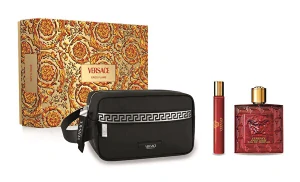 Versace Eros Flame EDP 100 ml + EDP MINI 10 ml + kosmetická taška