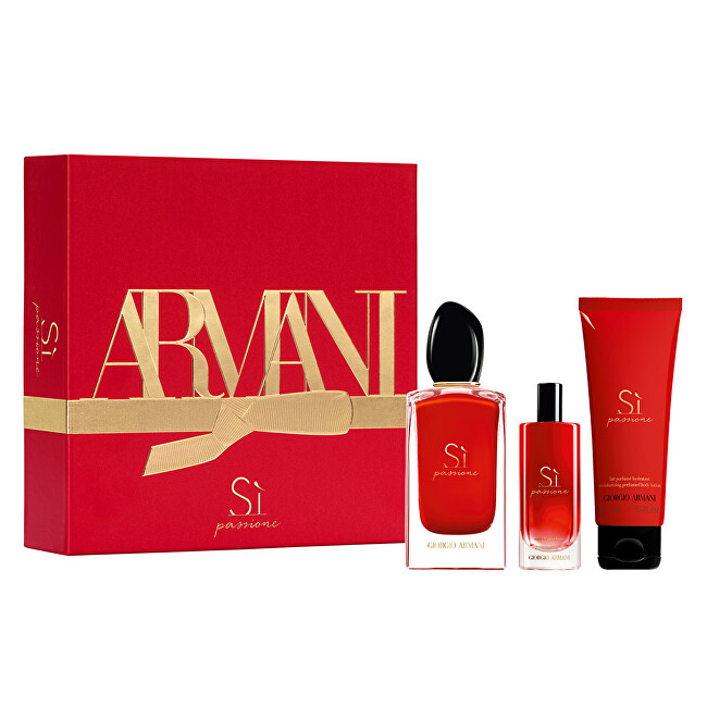 Giorgio Armani Sì Passione - EDP 100 ml + EDP 15 ml + tělové mléko 75 ml