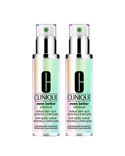 Clinique Rozjasňující sérum proti pigmentovým skvrnám Even Better Clinical (Radical Dark Spot Corrector + Interrupter) 2 x 100 ml