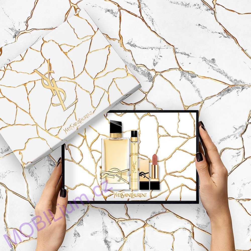 Yves Saint Laurent Libre W EDP 90 ml + rtěnka Rouge Pur Couture 21 1,3 g + EDP 10 ml