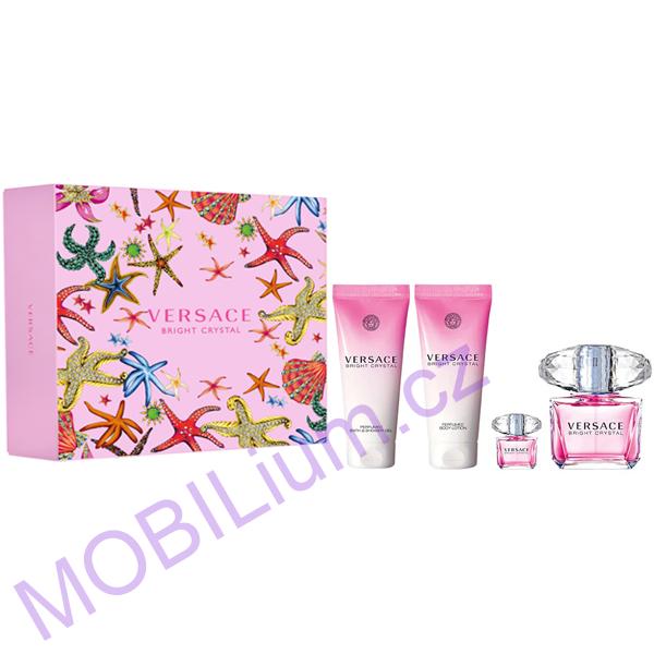 Versace Bright Crystal - EDT 90 ml + tělové mléko 100 ml + sprchový gel 100 ml + EDT 5 ml