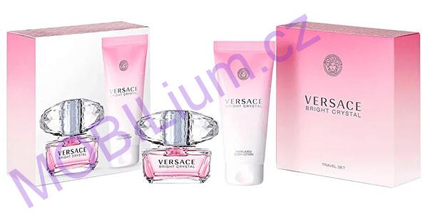 Versace Bright Crystal - toaletní voda s rozprašovačem 50 ml + tělové mléko 100 ml