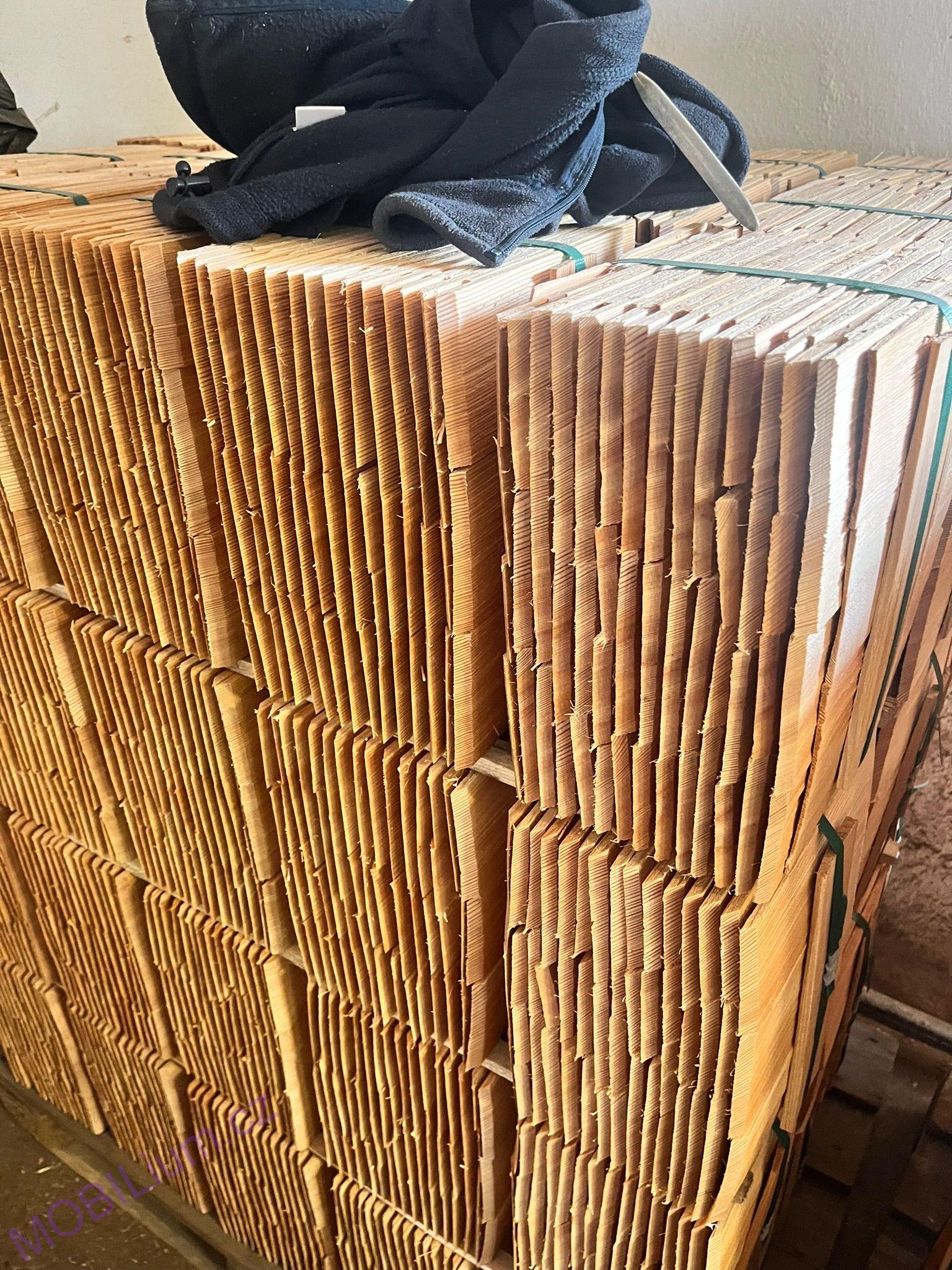 Alpský modřínový šindel délka 15 cm
