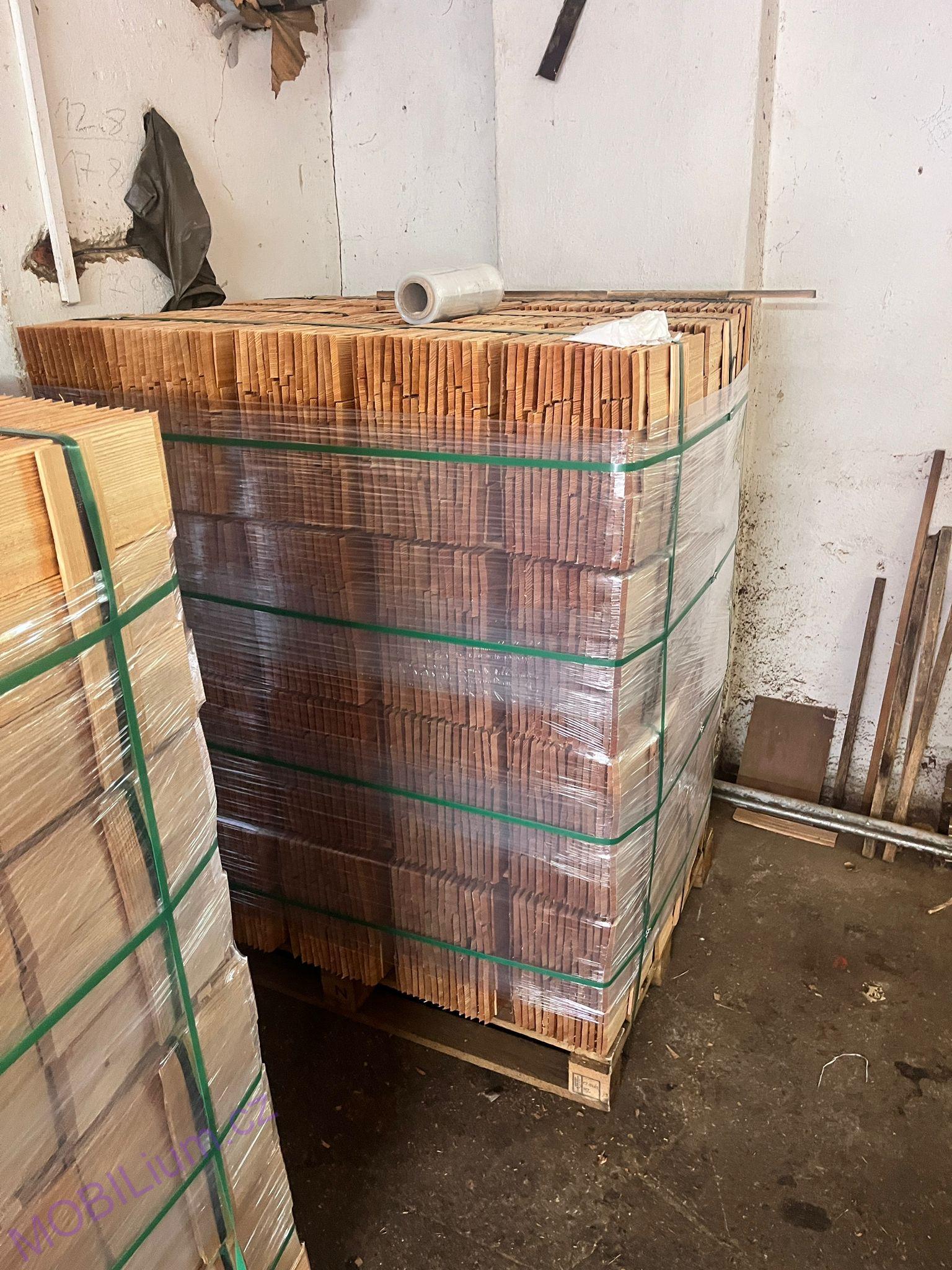 Alpský modřínový šindel délka 15 cm